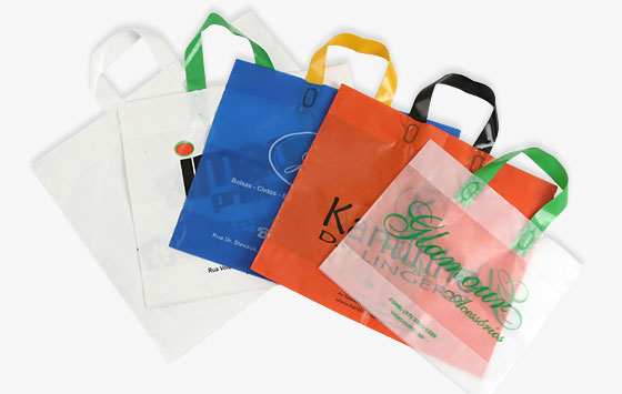 Sacolas de alça vazada
